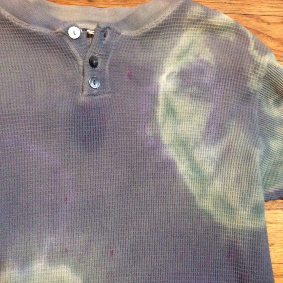 Tie-Dye Thermal Waffle Shirt - Picture 2 of 9